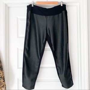 Worthington Black Leather Stretch Leggings Size 1X